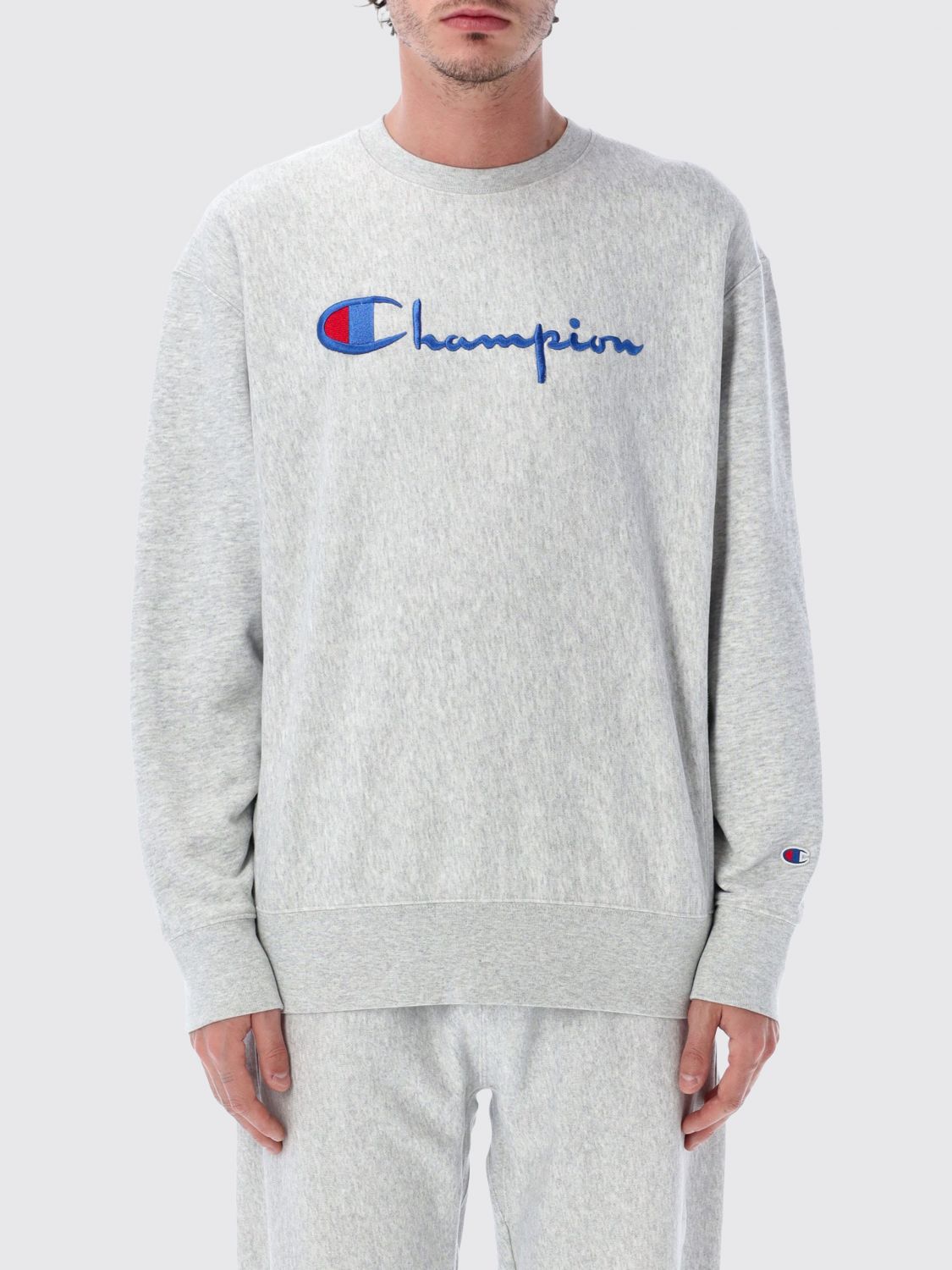 CHAMPION Pants Men color Grey