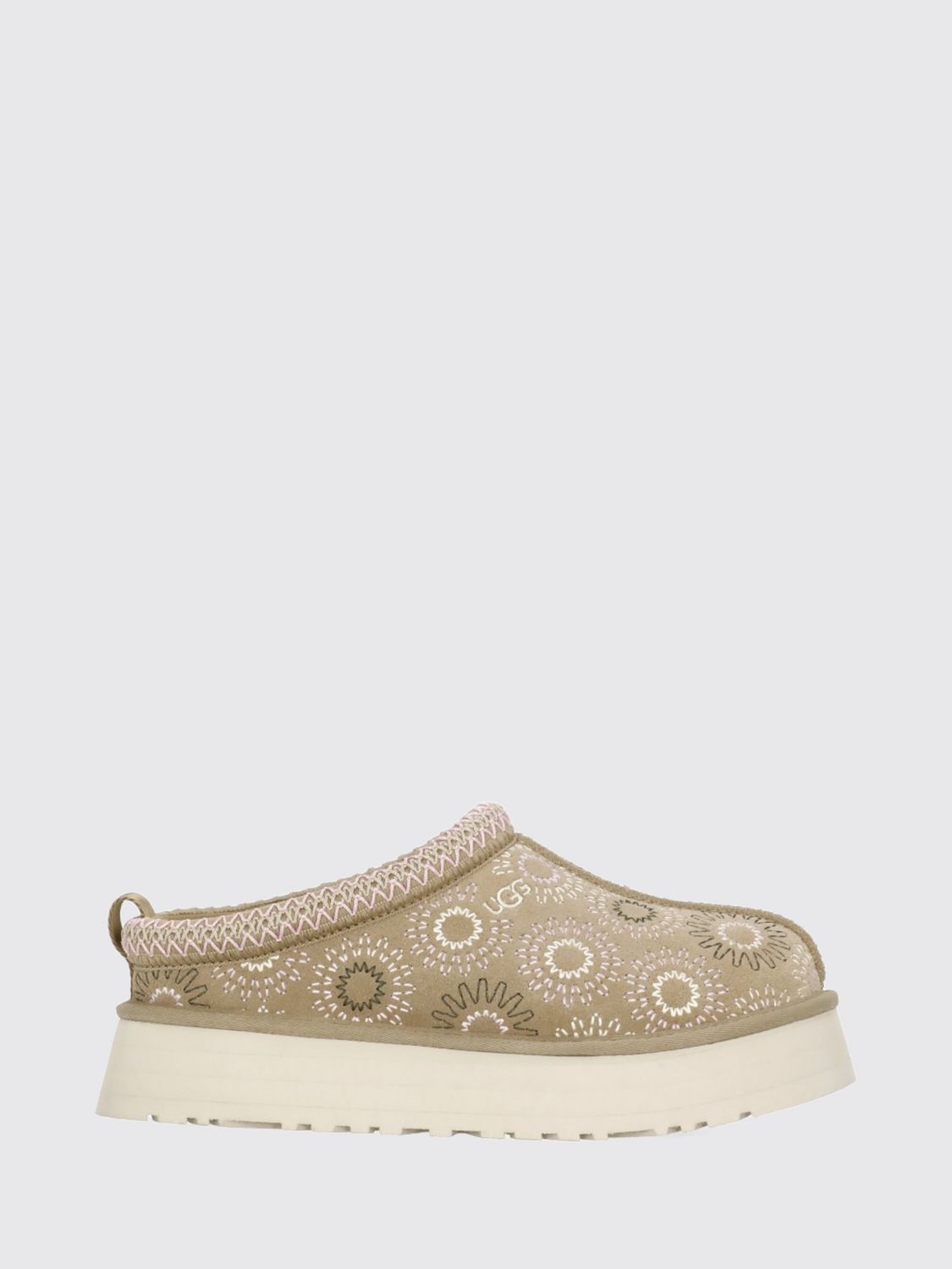 UGG Mules Tazz Sun Stitch in pelle scamosciata con ricami e suola in EVA