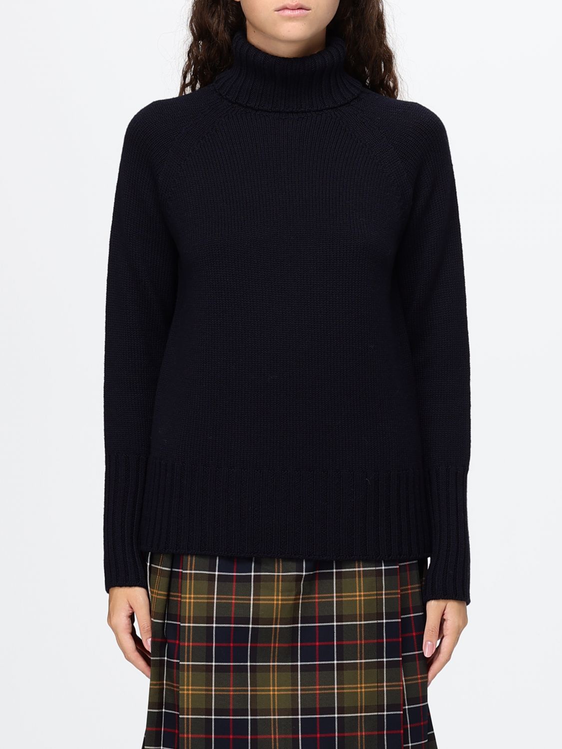 Drumohr Sweater Woman Color Navy In Black