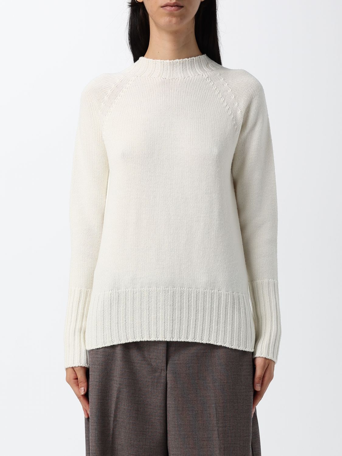Drumohr Sweatshirt Woman Color Ivory In White