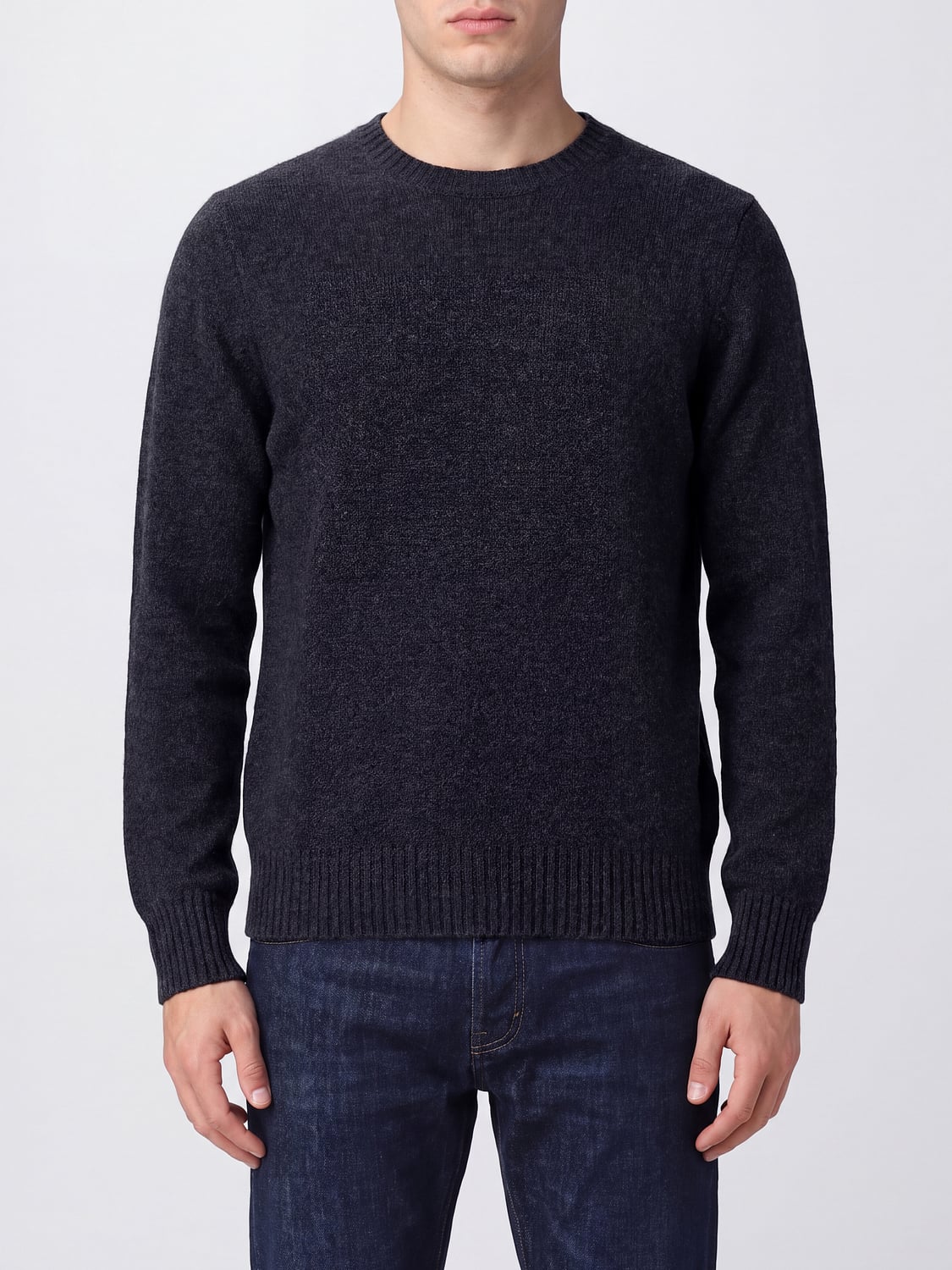 DRUMOHR Long-Sleeved Crewneck Jumper in Pure and Warm 100% Lambswool