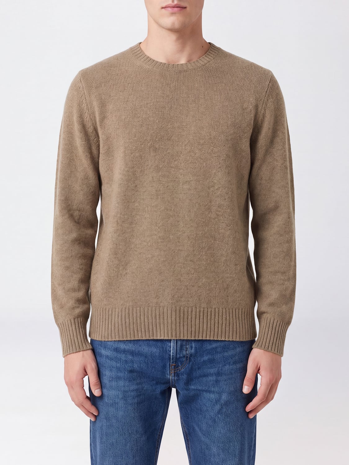 DRUMOHR Long-Sleeved Crewneck Jumper in Pure and Warm 100% Lambswool