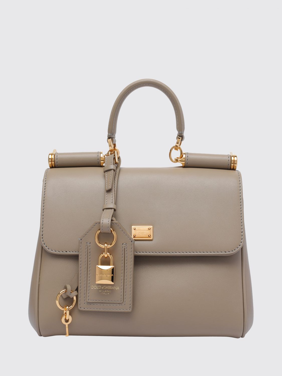 Dolce & Gabbana My Sicily Mini Leather Handbag with Removable Shoulder Strap · OS