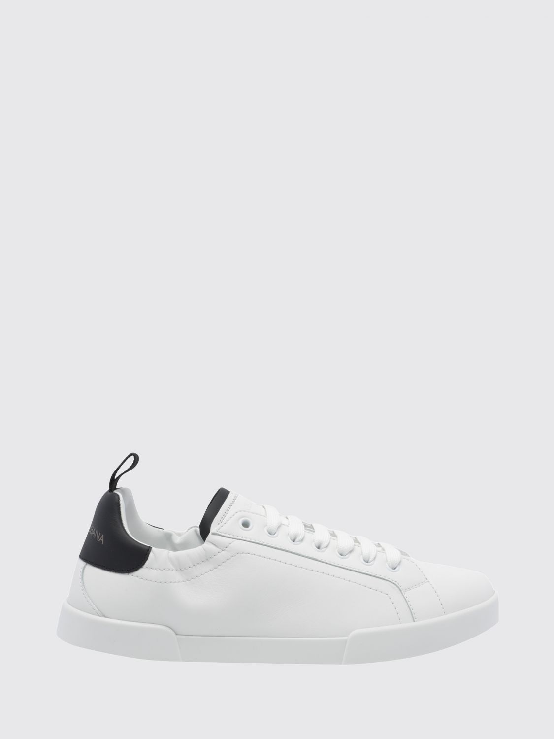 DOLCE & GABBANA Sneakers Portofino bicolore in pelle di vitello liscia