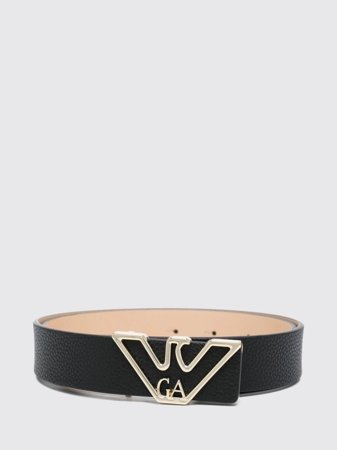 EMPORIO ARMANI Verstellbarer Polyestergürtel mit Eagle-Monogramm-Schnalle