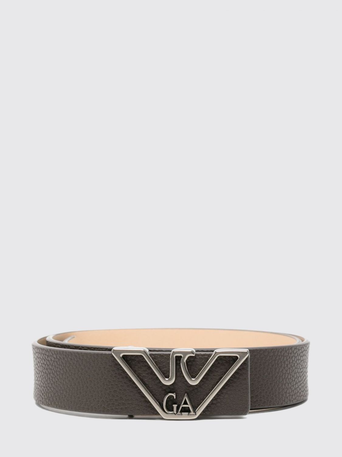EMPORIO ARMANI Cintura regolabile in poliestere con fibbia monogram Eagle