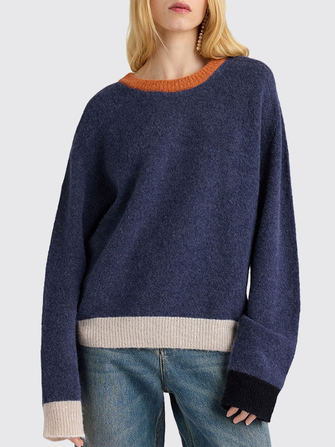 MOMONÌ Sweater Woman color Cobalt