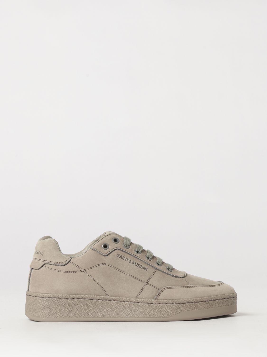 SAINT LAURENT SL/61 Low-Top-Sneakers aus Nubukleder mit geprägtem Logo