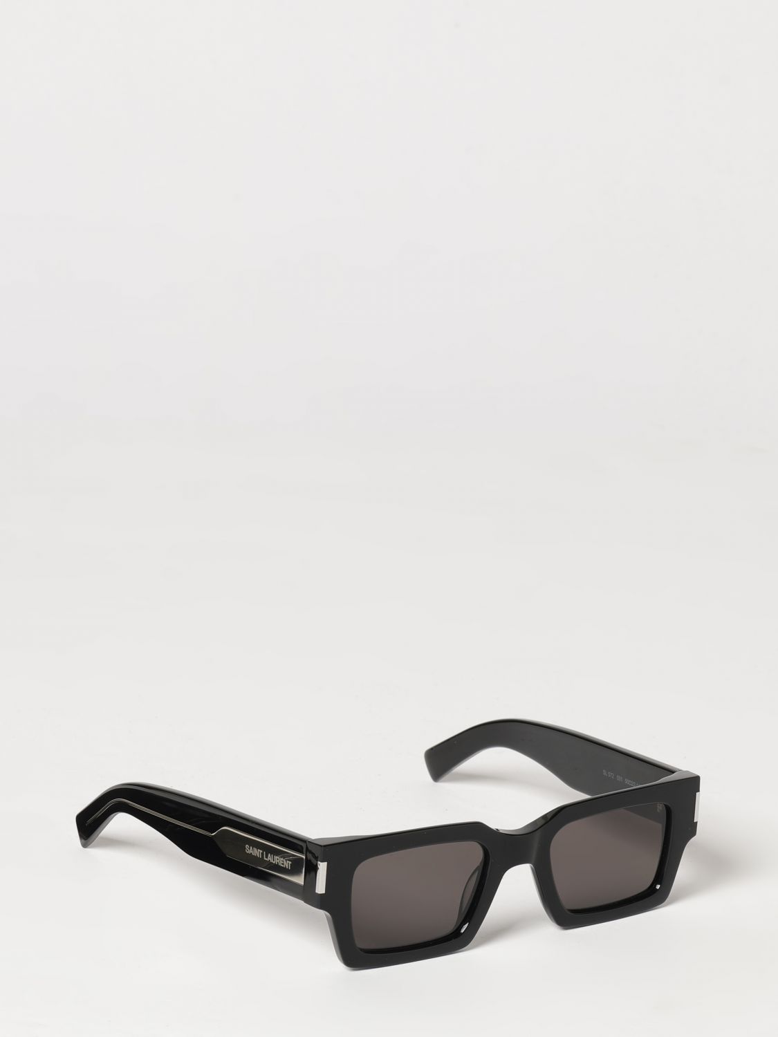 SAINT LAURENT Rectangular Acetate Sunglasses with Logo Lettering