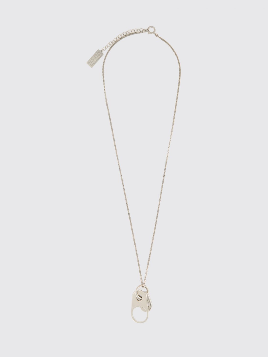 Mm6 Maison Margiela Adjustable Charm Necklace in Brass with a Trigger Clasp · OS