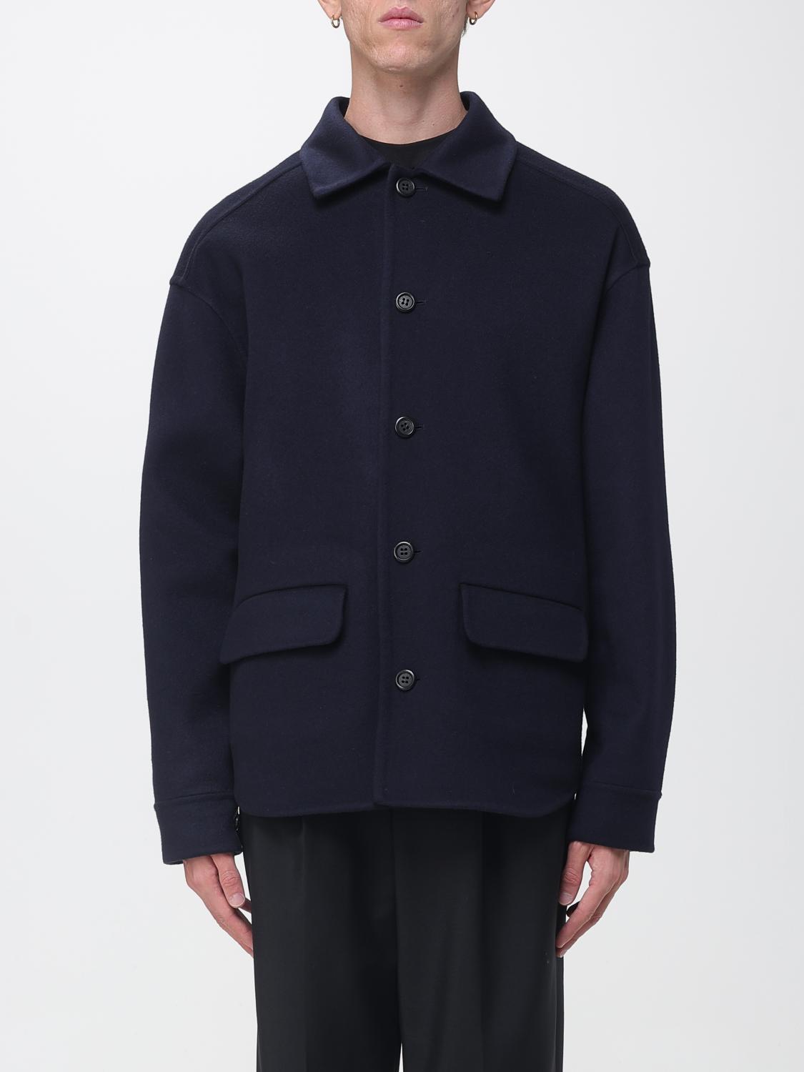 MARNI Virgin Wool and Cashmere Shirt Jacket with Dropped Shoulders