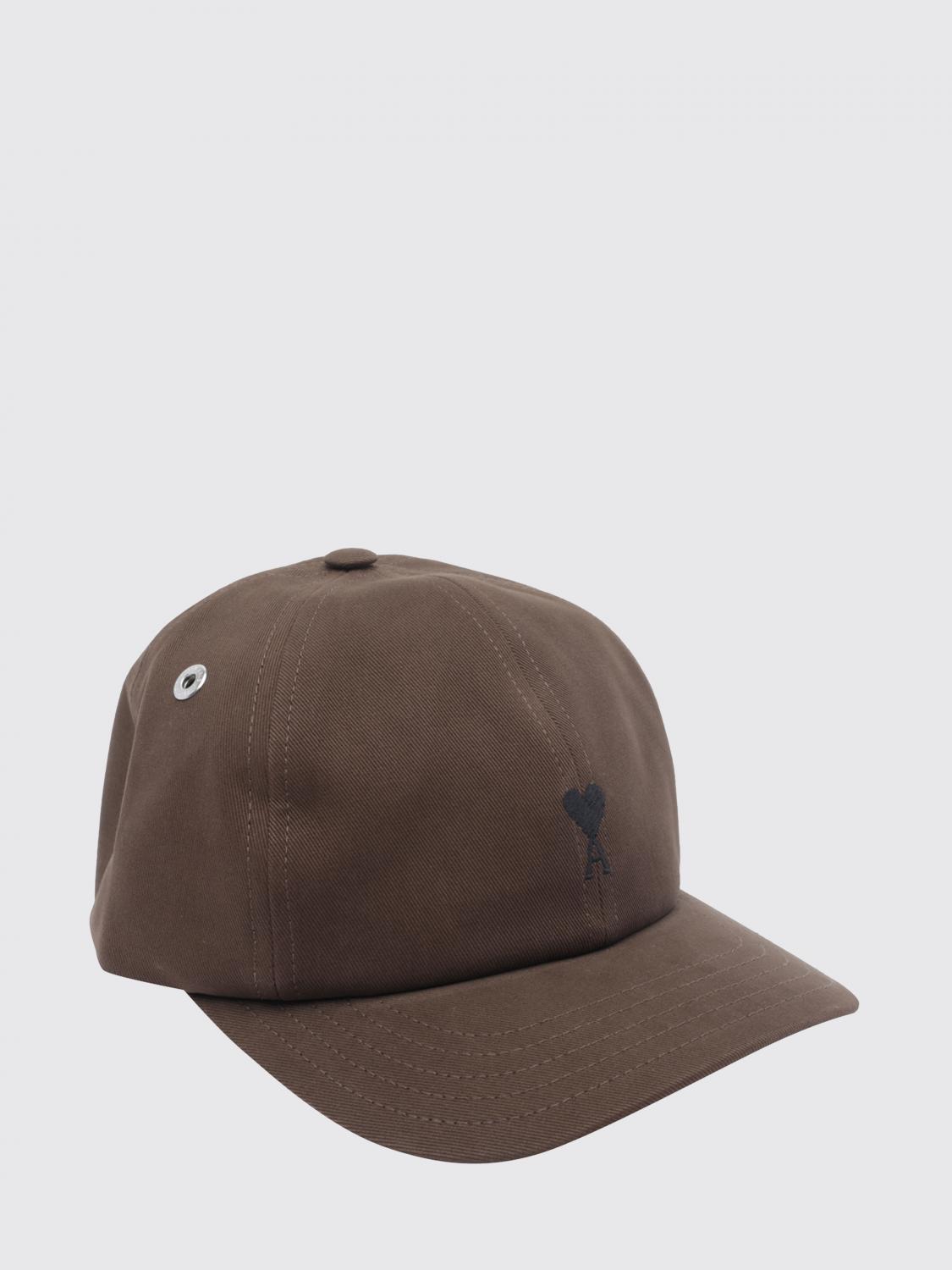 AMI PARIS Hat Men color Brown