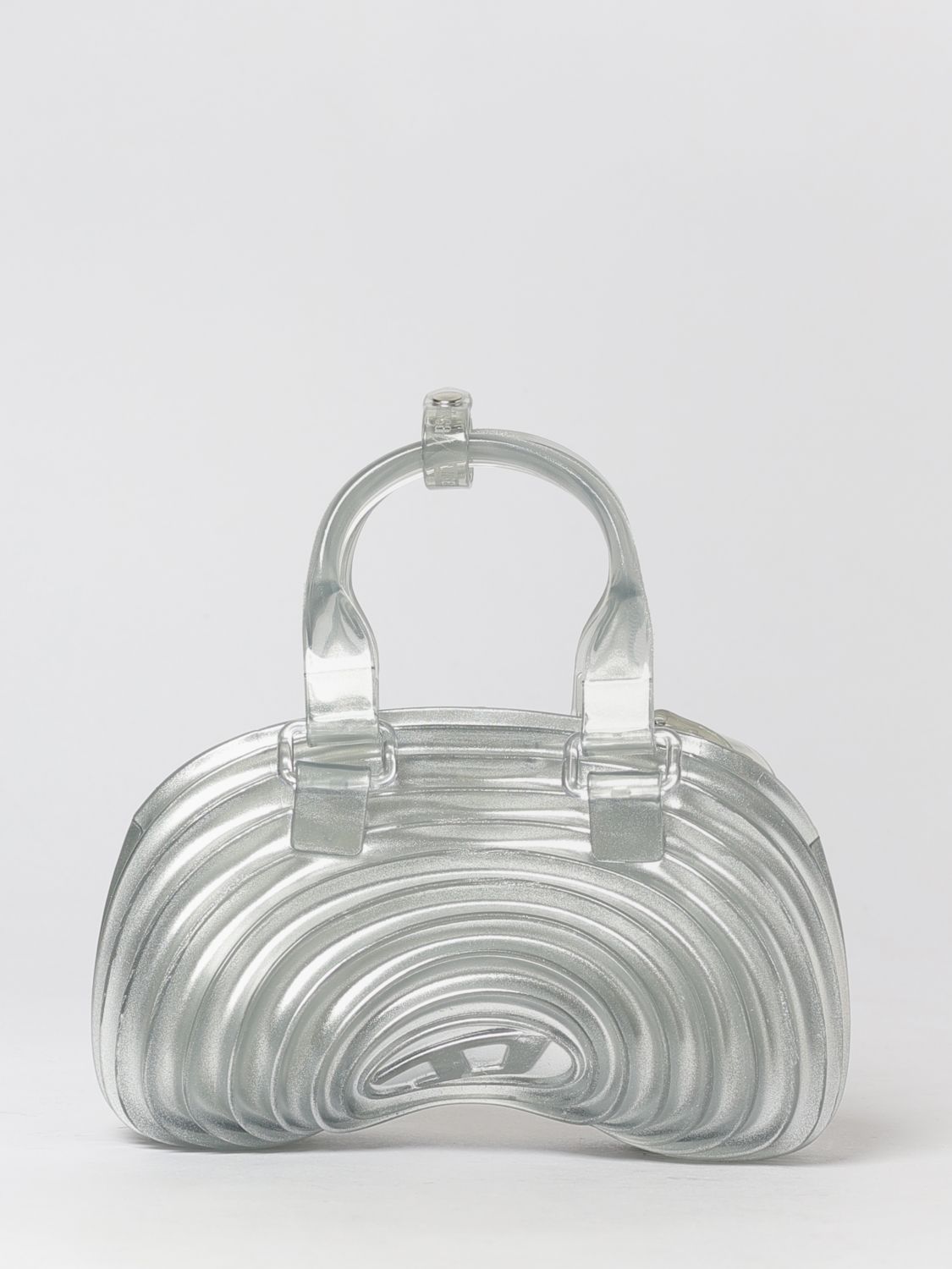 Melissa X Diesel Silver-Tone PVC Quantum Dome Mini Handbag
