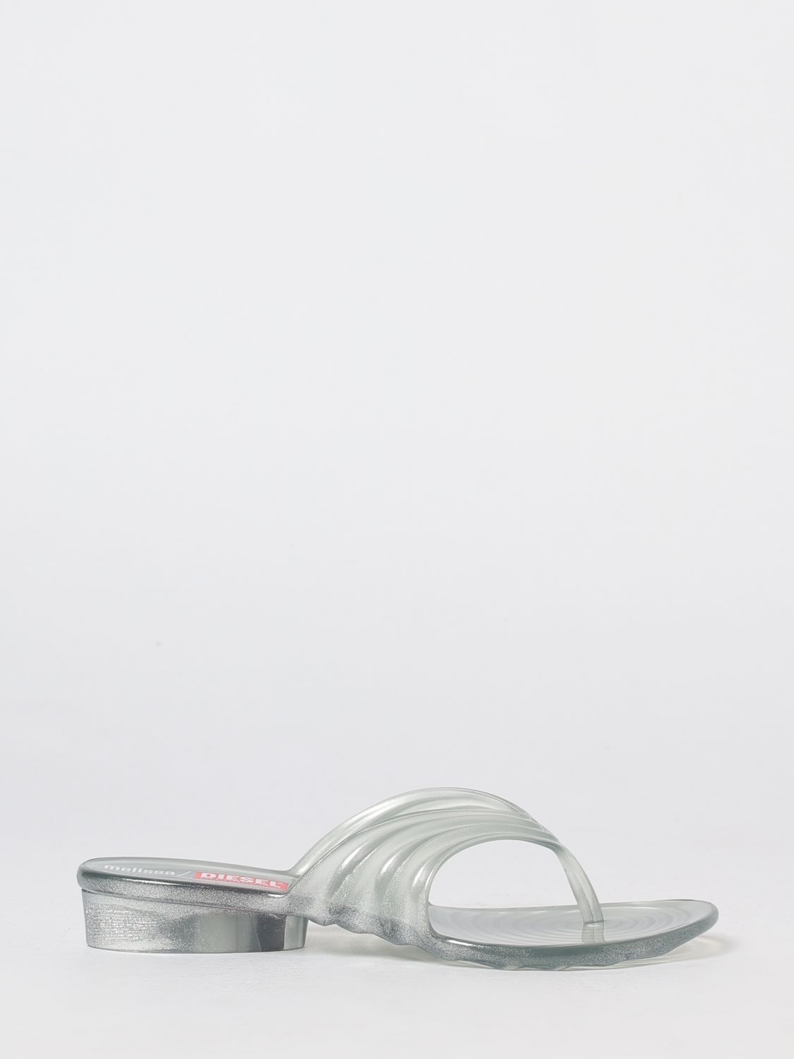 Melissa x Diesel Quantum Zehentrenner-Sandalen aus der Kollaboration aus transparentem PVC