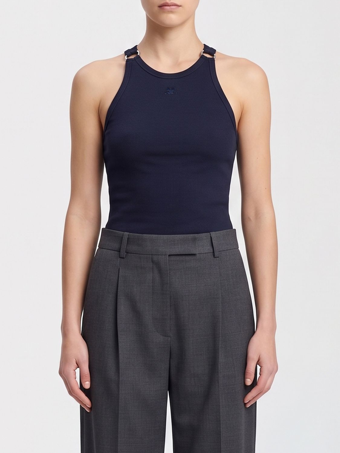 COURRÈGES Top Damen Farbe Blau