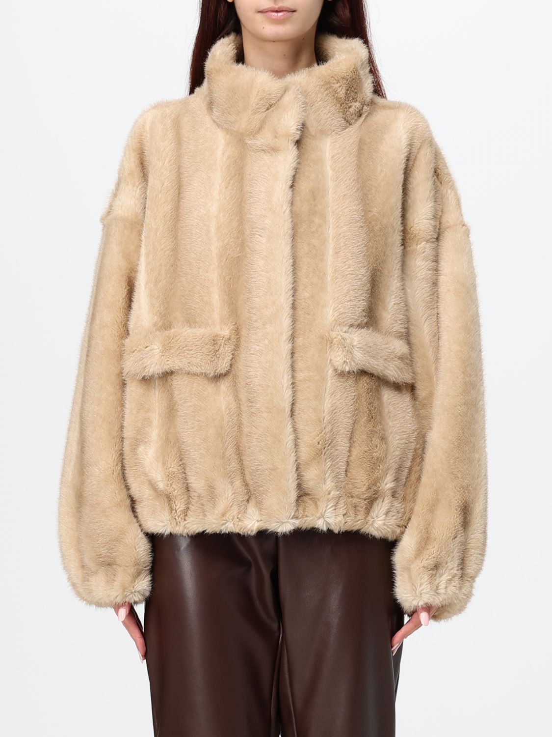 APPARIS Iris High Neck Short Faux Fur Jacket APPARIS Iris High Neck Short Faux Fur Jacket