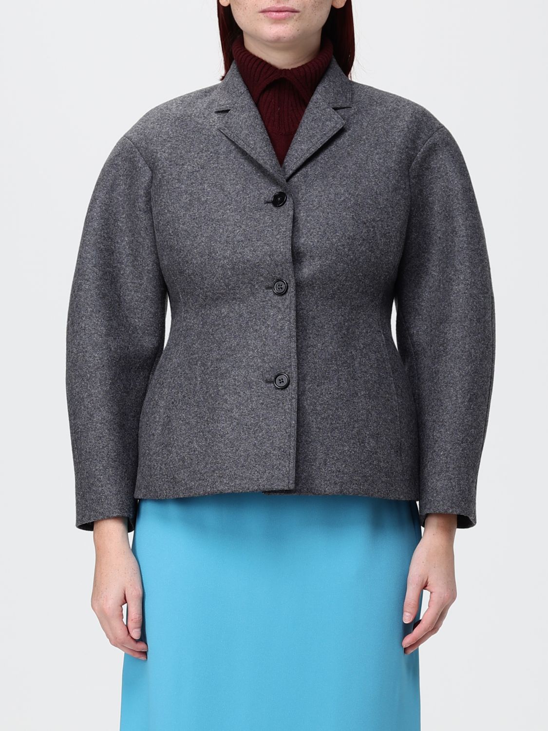JIL SANDER Jacket Woman color Charcoal