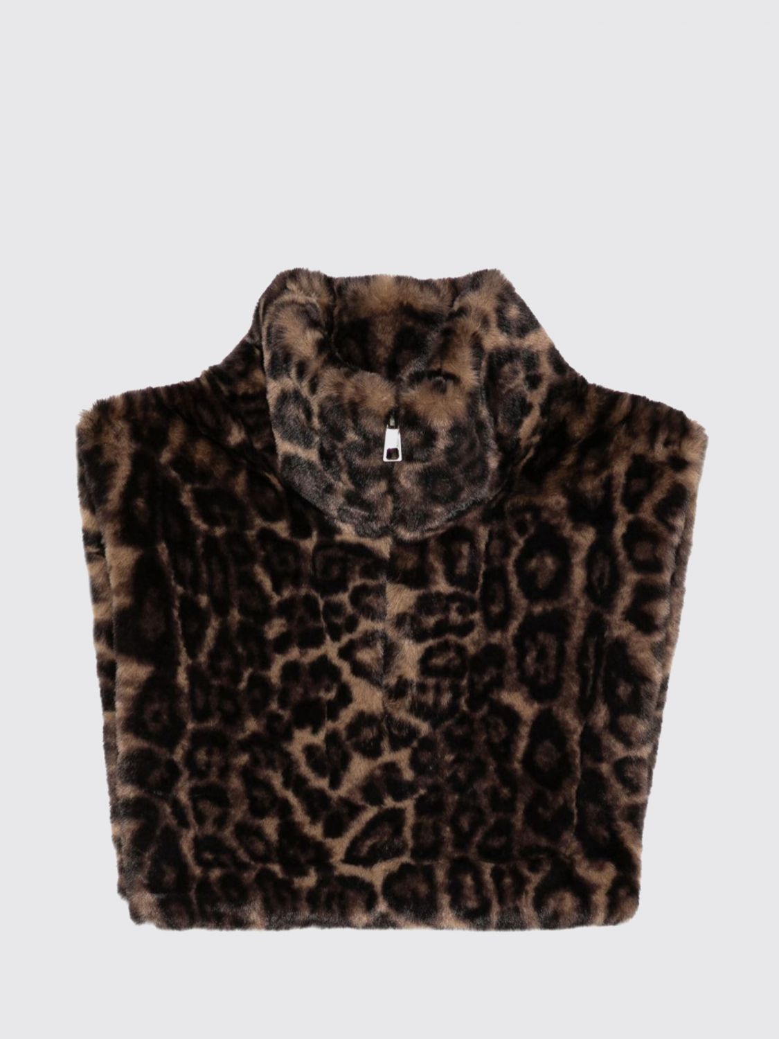 APPARIS Halswärmer aus Kunstpelz mit Animal-Print und Reißverschluss