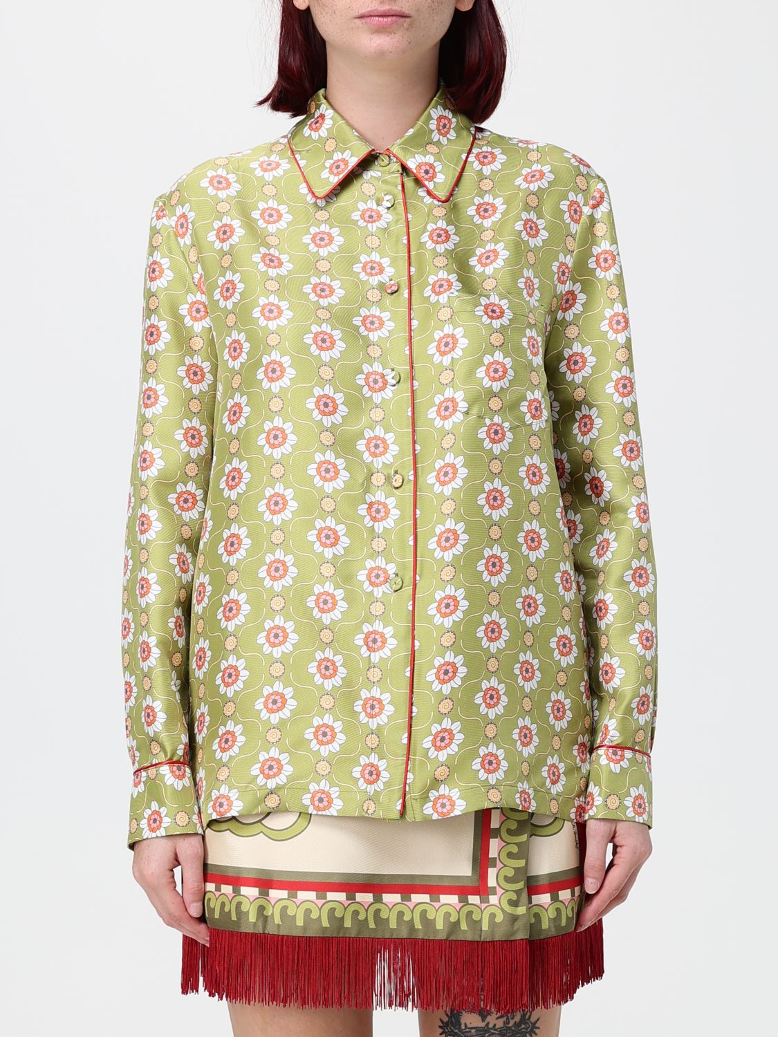LA DOUBLEJ Shirt Woman color Green