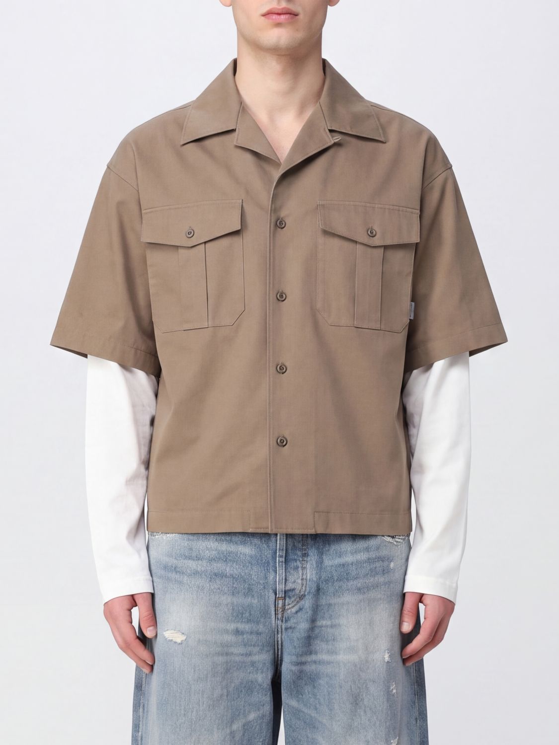 BALENCIAGA Shirt Men color Beige