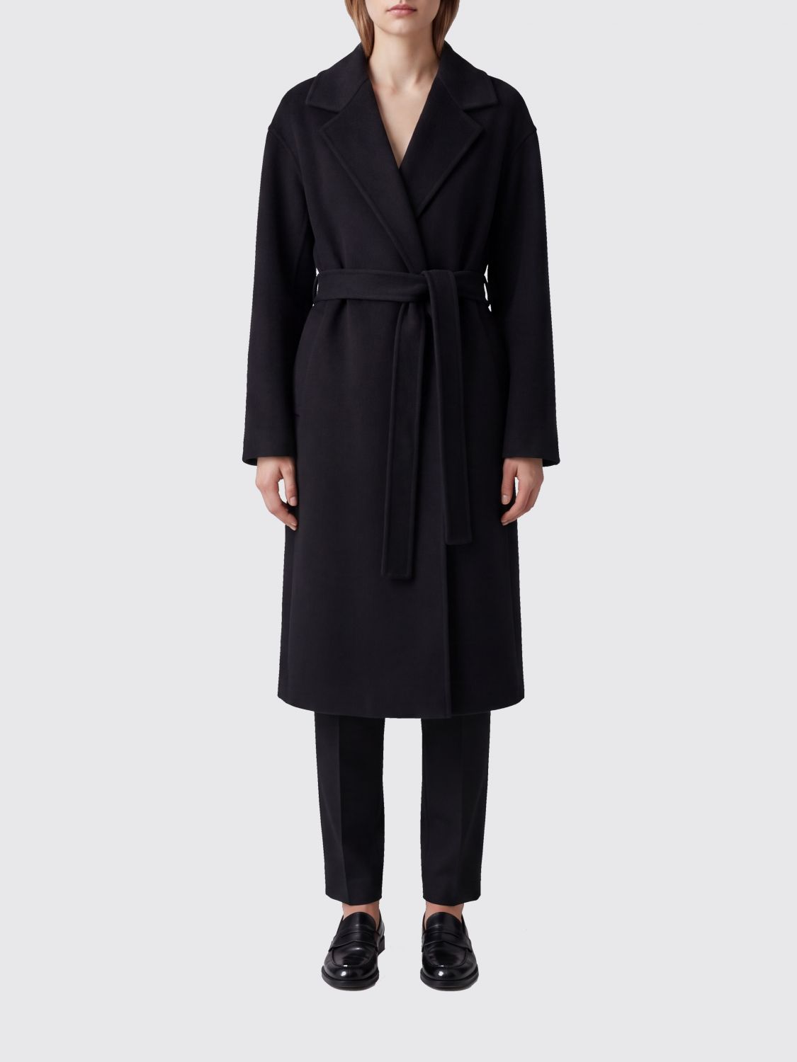 THE ROW Coat Woman color Black