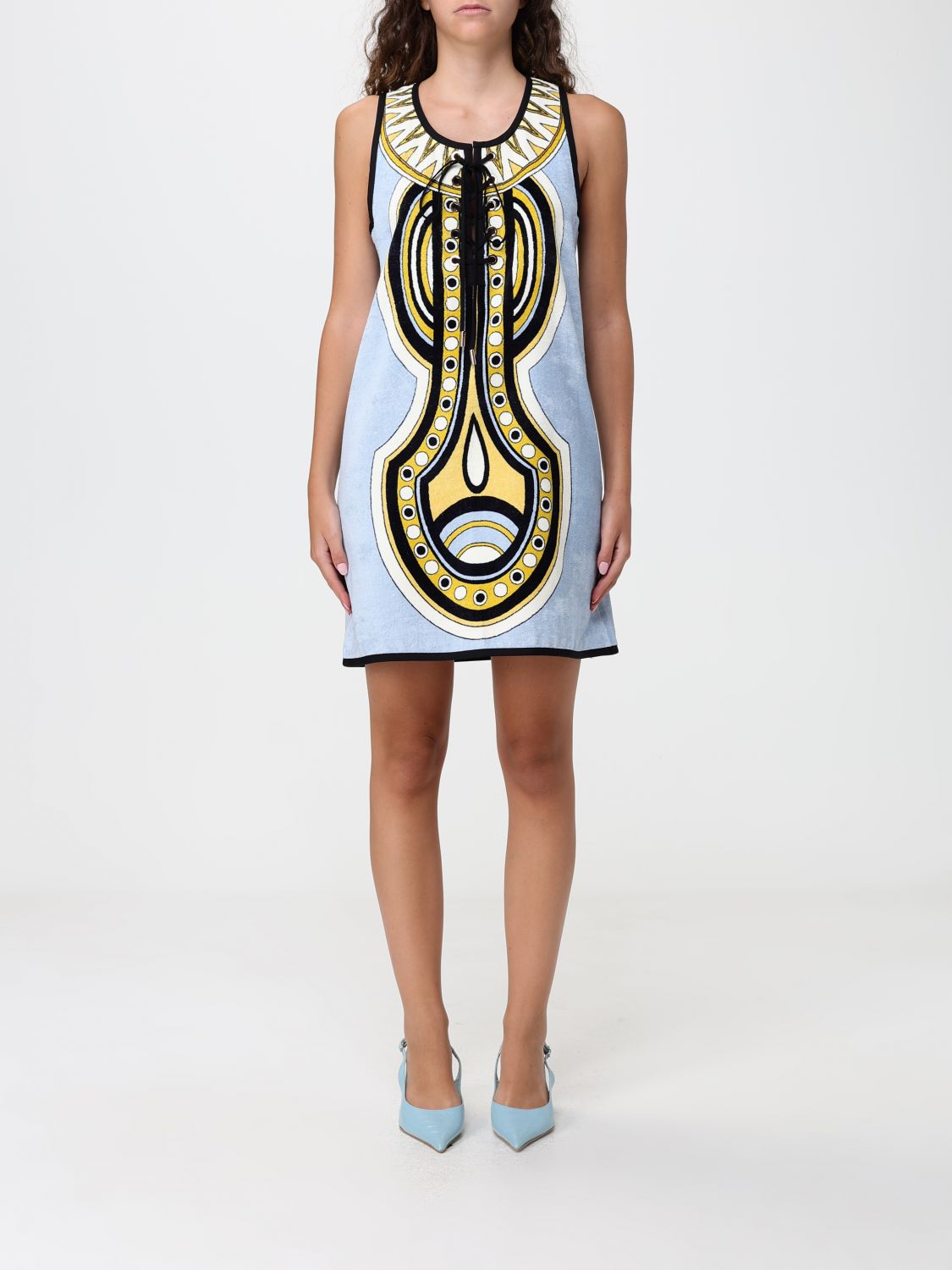 LA DOUBLEJ Dress Woman color Gnawed Blue