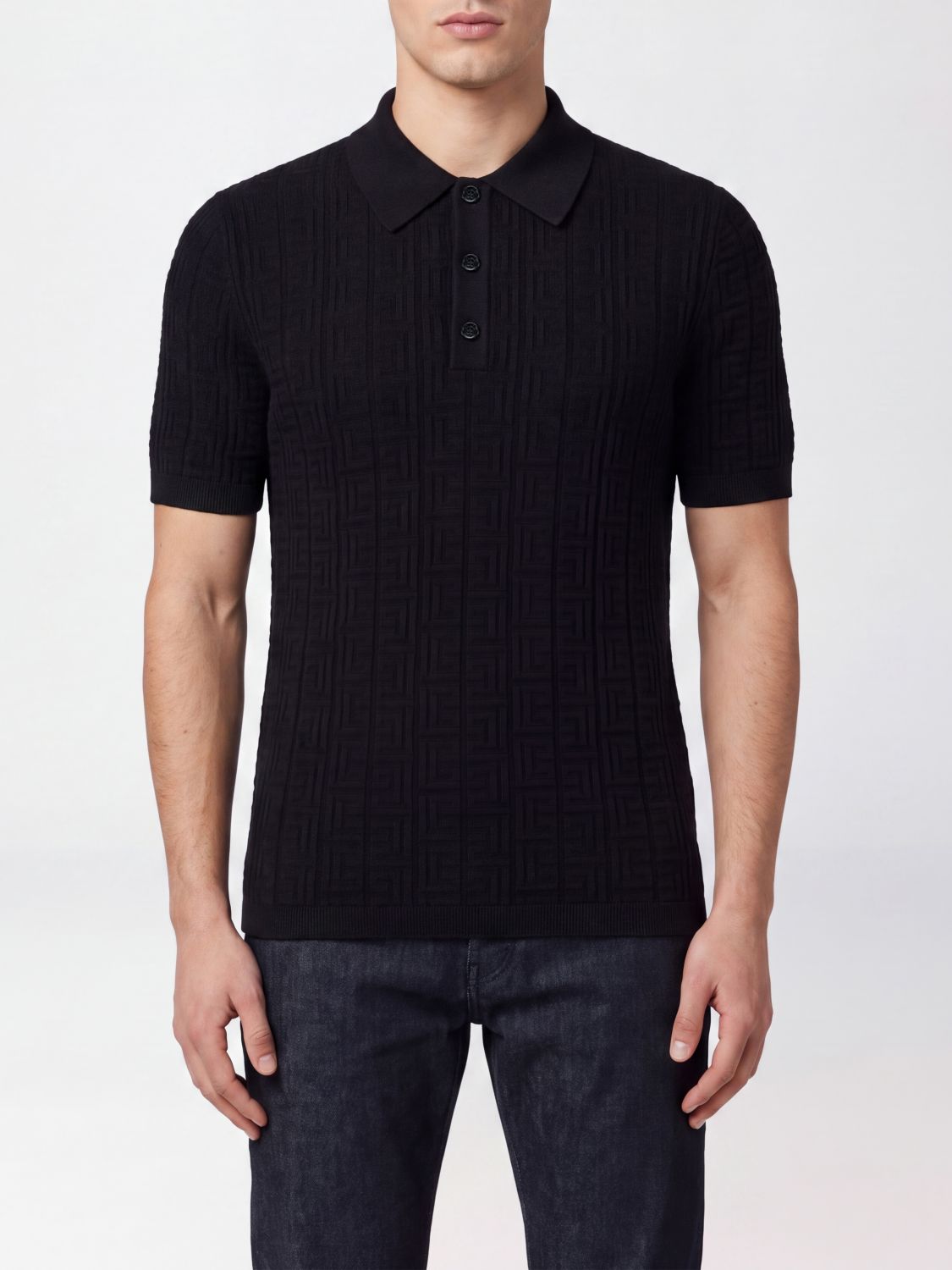BALMAIN Polo Uomo colore Nero