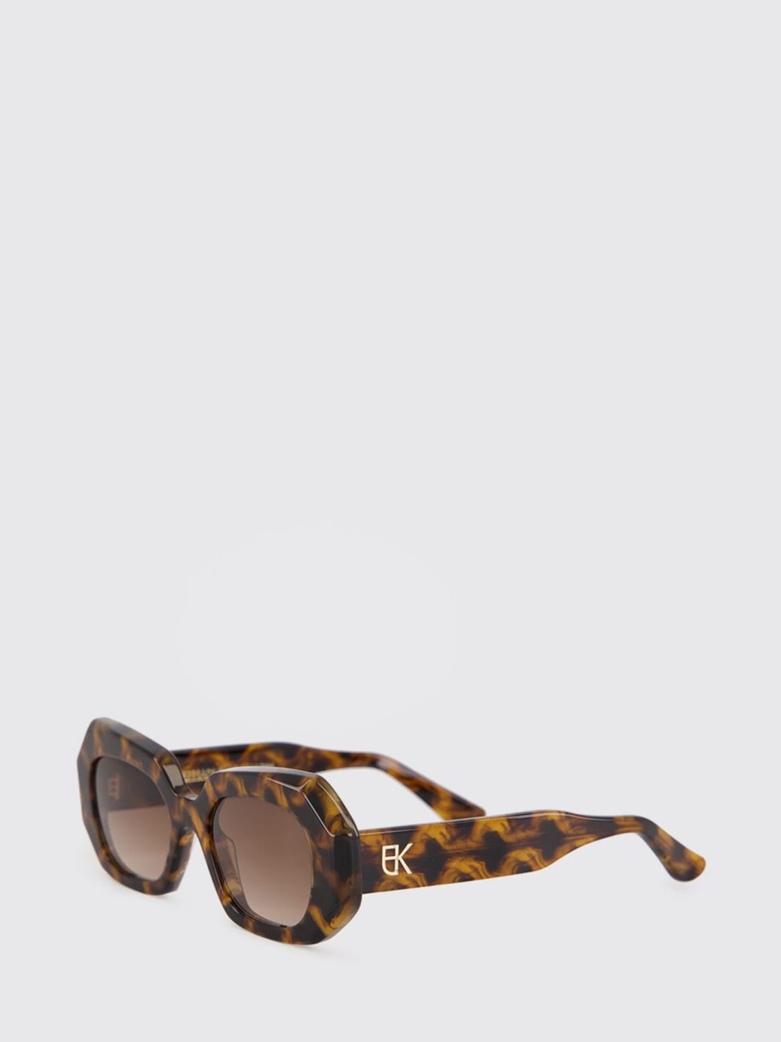 Emmanuelle Khanh Dixie Rectangular Tortoiseshell Acetate Sunglasses