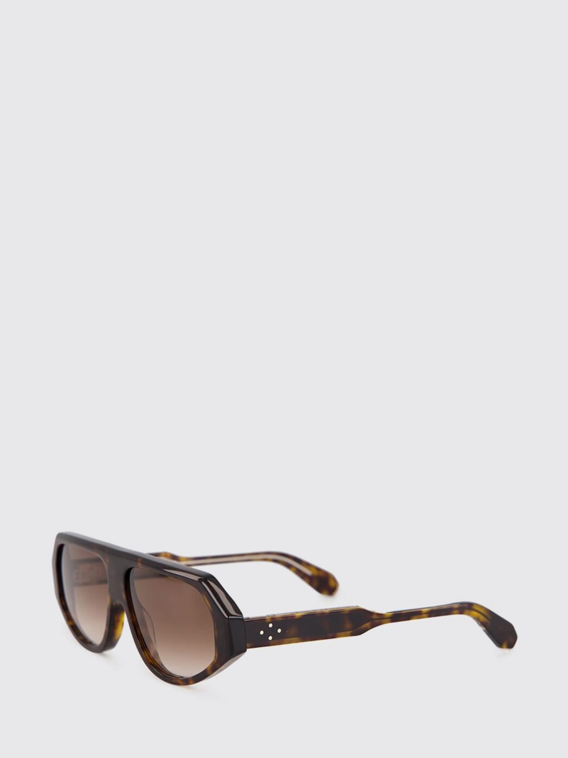 Emmanuelle Khanh Ozone Rectangular Tortoiseshell Acetate Sunglasses