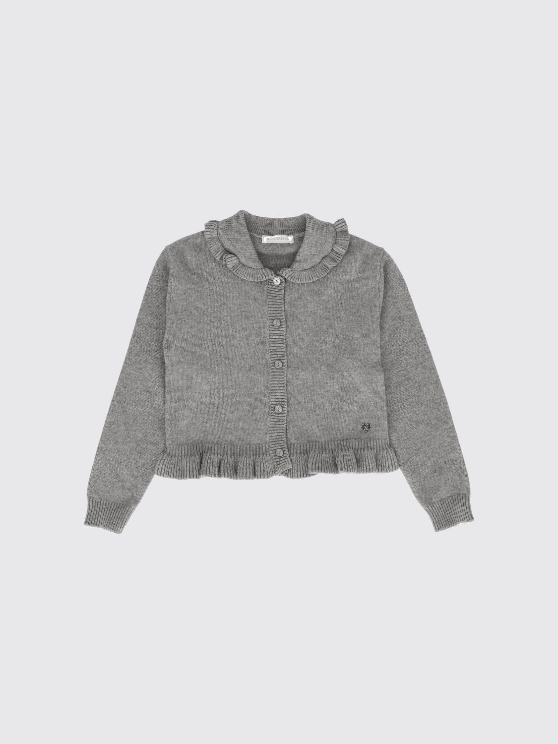 MONNALISA Cardigan aus Wollmischung mit Peter-Pan-Kragen für Mädchen