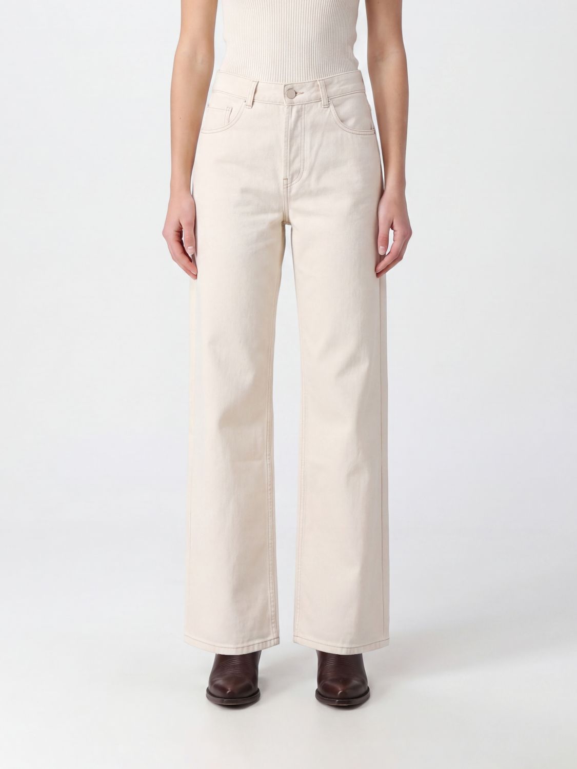 AMI PARIS Pants Woman color White