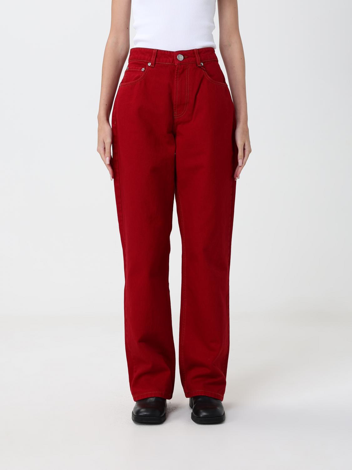 AMI PARIS Pants Woman color Ruby