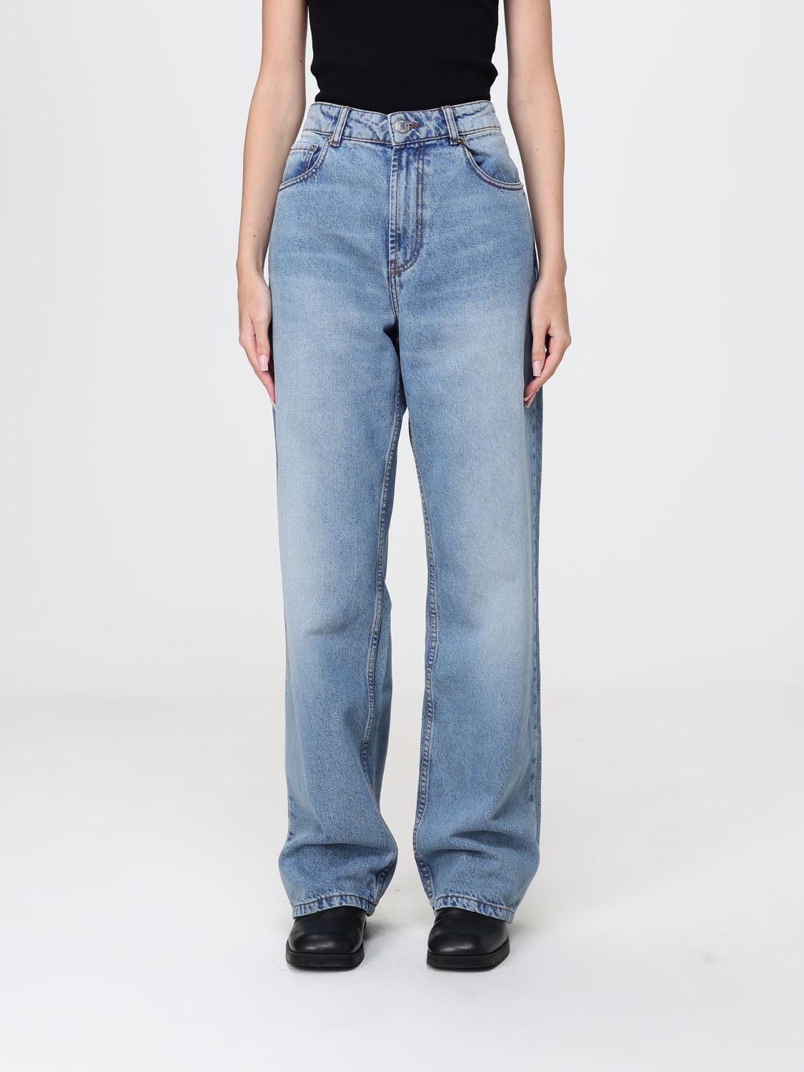 AMI PARIS Pants Woman color Blue