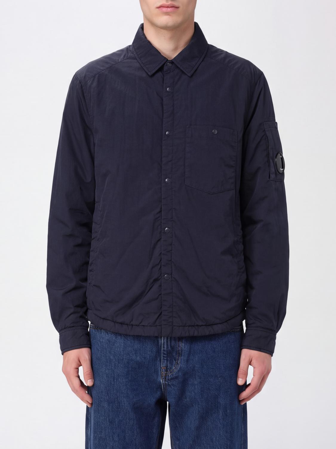 C. P. COMPANY Giacca a camicia in nylon riciclato con chiusura a zip