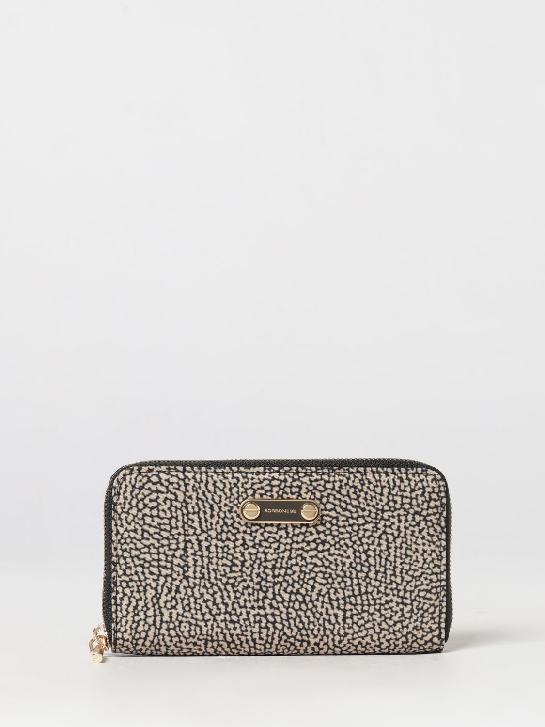 Borbonese Continental Polka Dot Recycled Nylon Zip-Around Wallet