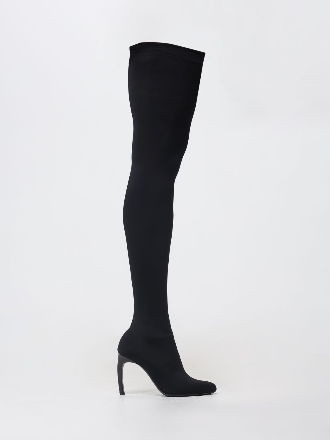 VICTORIA VICTORIA BECKHAM Harlow Microfiber Over-the-Knee Boots with Curved High Heel