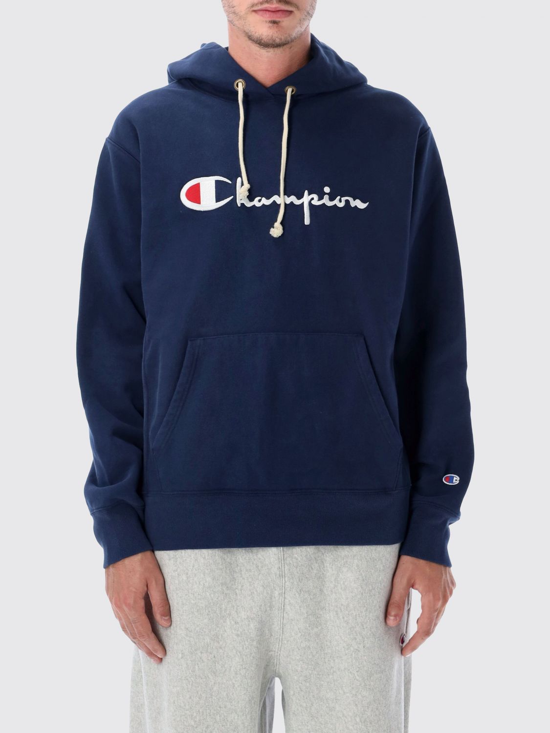 Champion Sweatshirt Men Color Blue In 蓝色