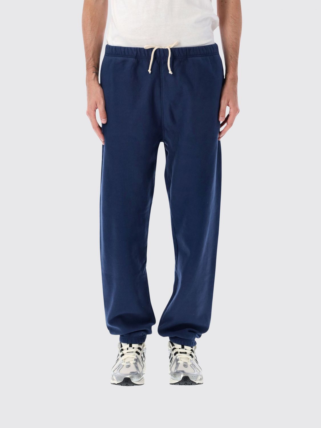 CHAMPION Pantaloni jogging in cotone con vita e fondo elasticizzati