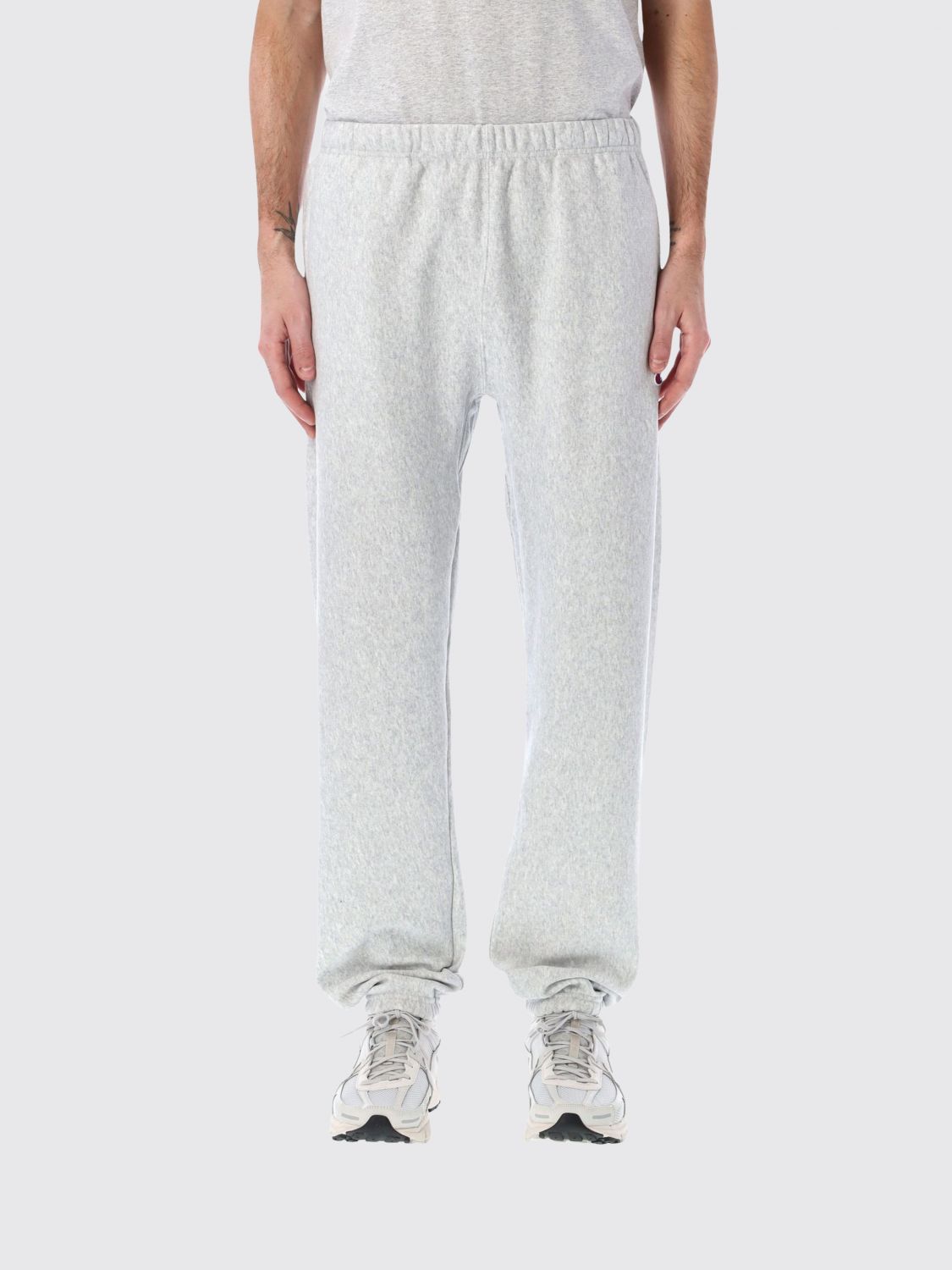 CHAMPION Pantaloni jogging in cotone con vita e fondo elasticizzati
