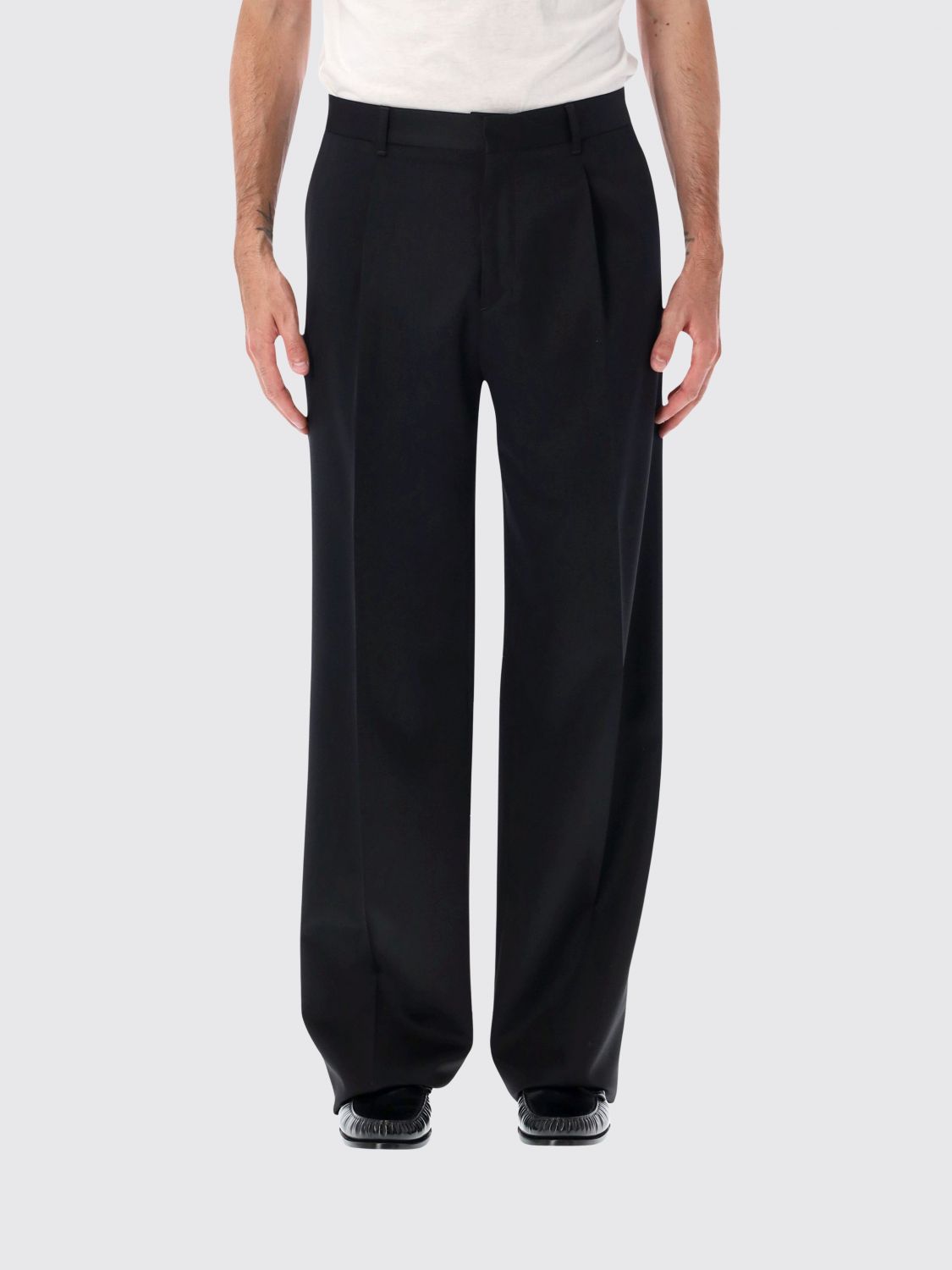LARDINI Pants Men color Black
