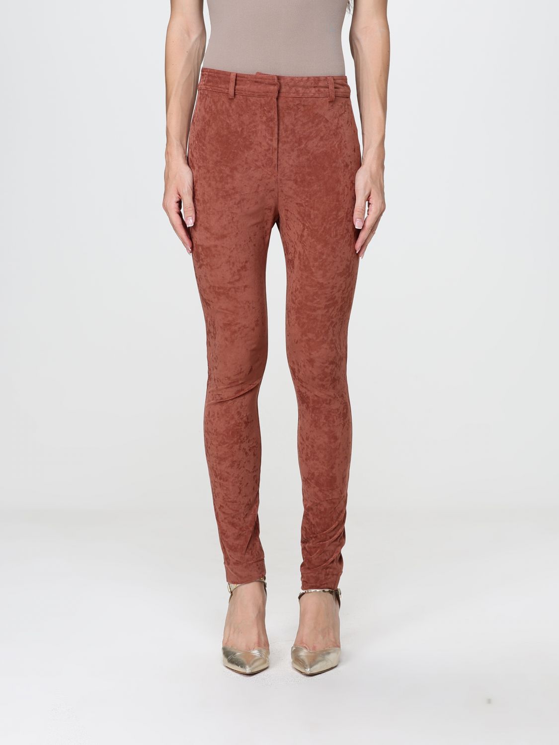ALBERTA FERRETTI Pants Woman color Brown