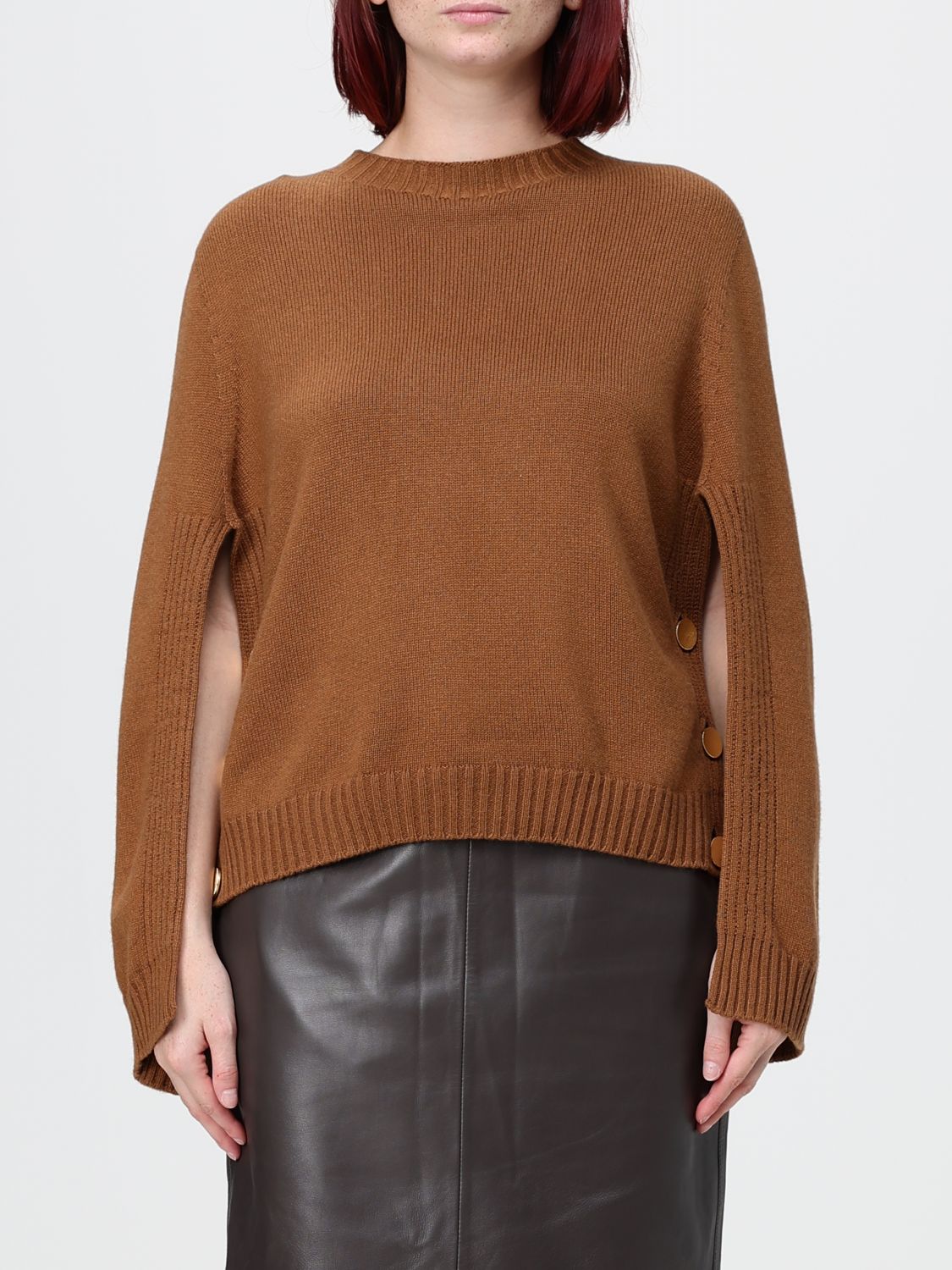 ALBERTA FERRETTI Sweater Woman color Brown