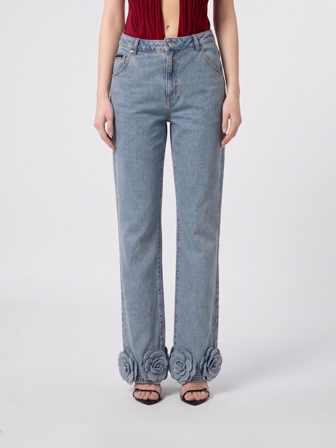 PHILIPP PLEIN Jeans Woman color Denim