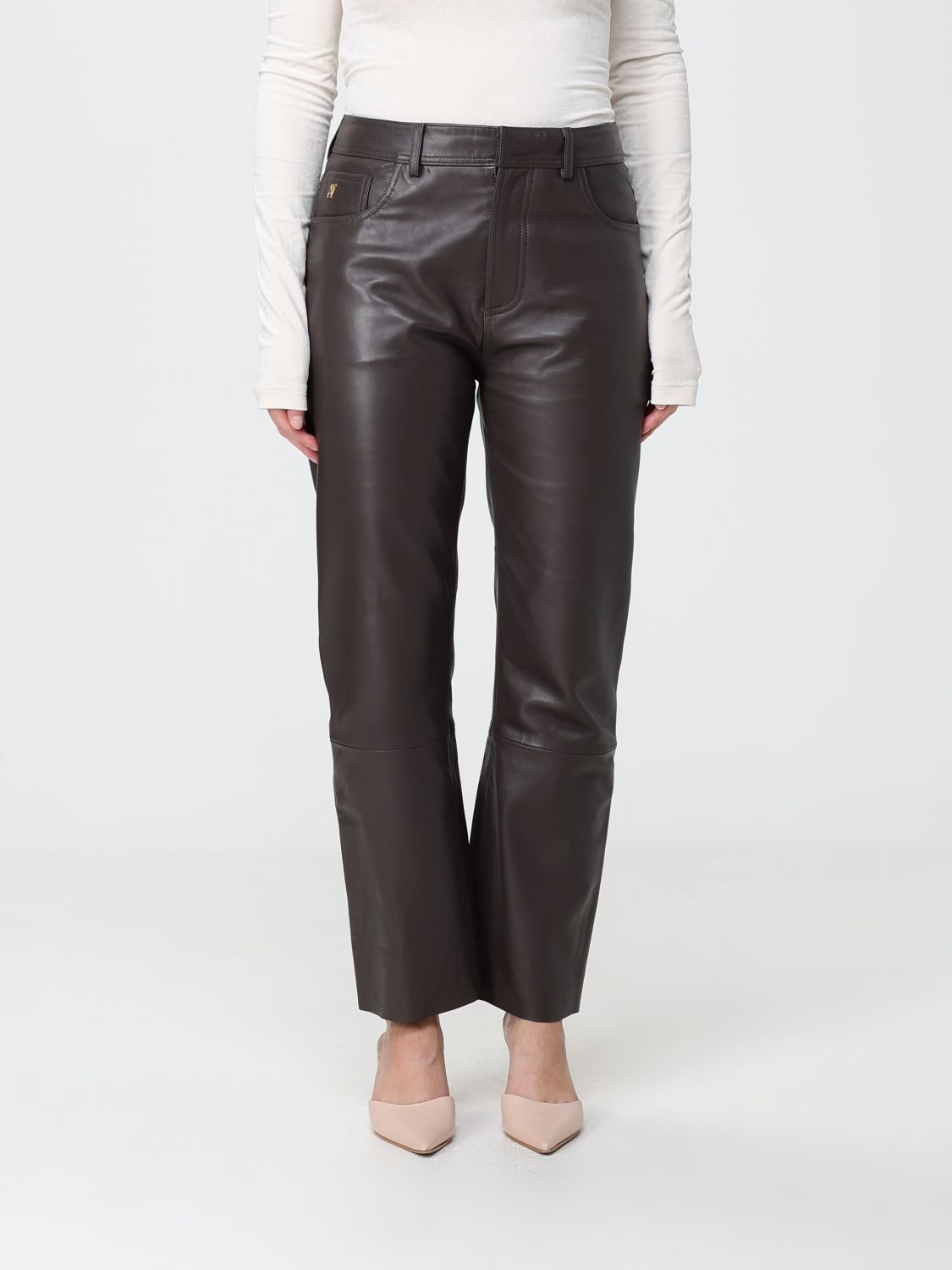 ALBERTA FERRETTI Pants Woman color Brown