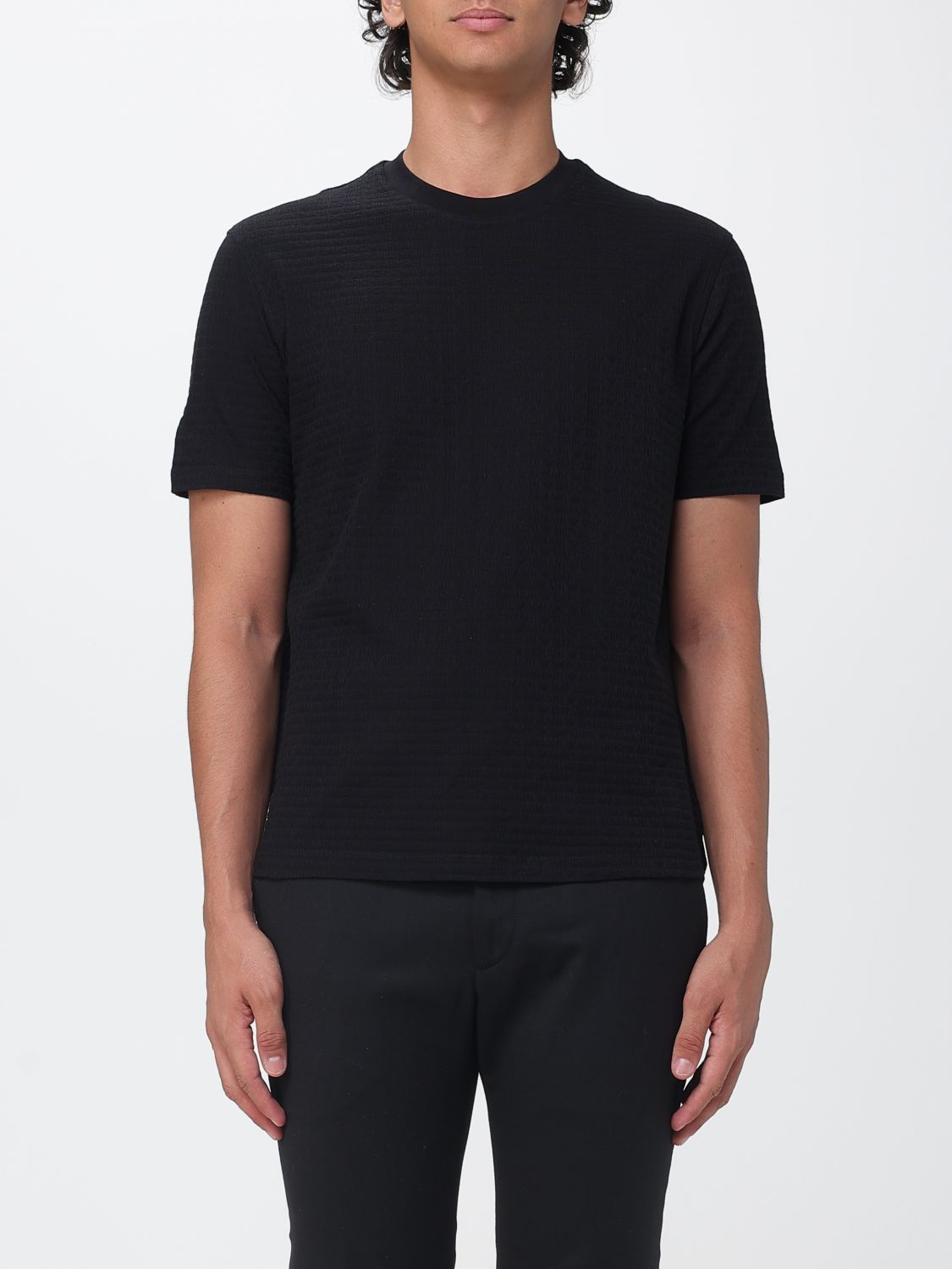 Emporio Armani Crew-Neck Short-Sleeved Cotton T-Shirt