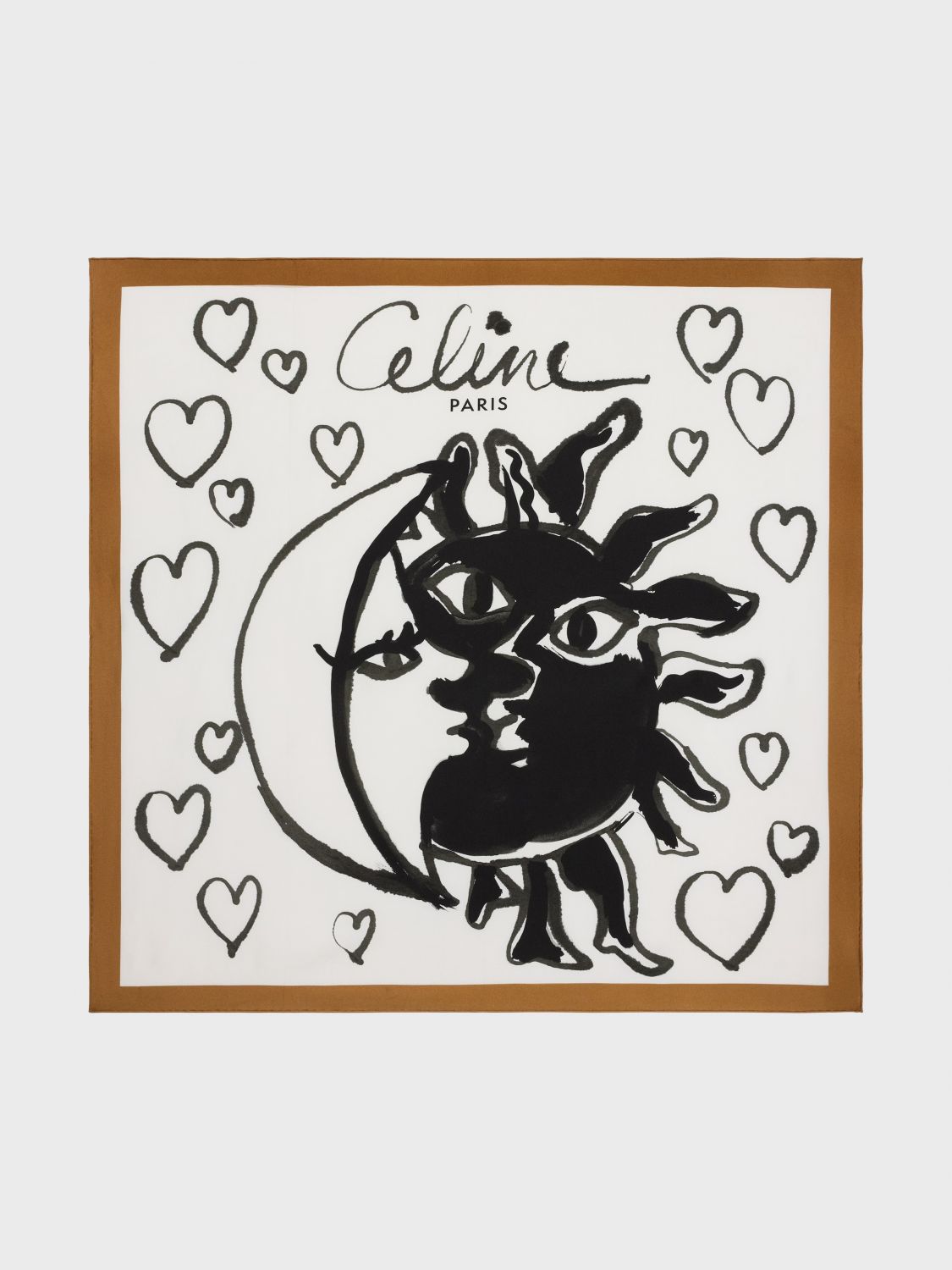 Celine Scarf Woman In Brown
