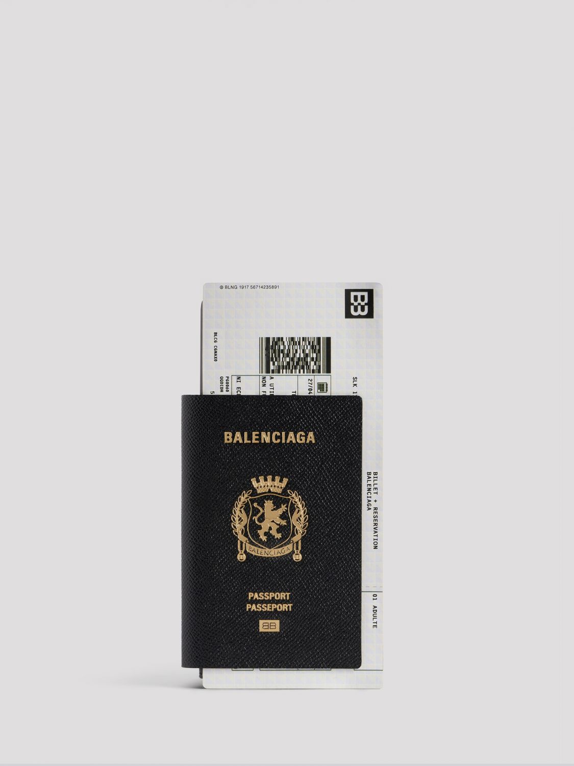 BALENCIAGA Portafoglio Passport 1 Biglietto in pelle