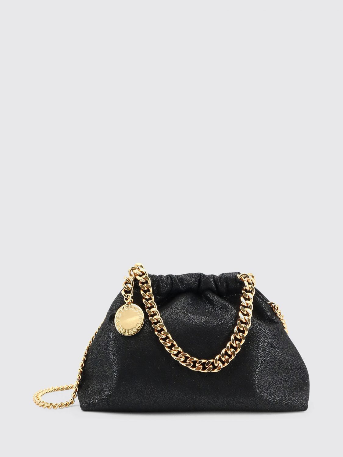 STELLA MCCARTNEY Falabella Mini Handbag in Synthetic Leather with Chain Trim