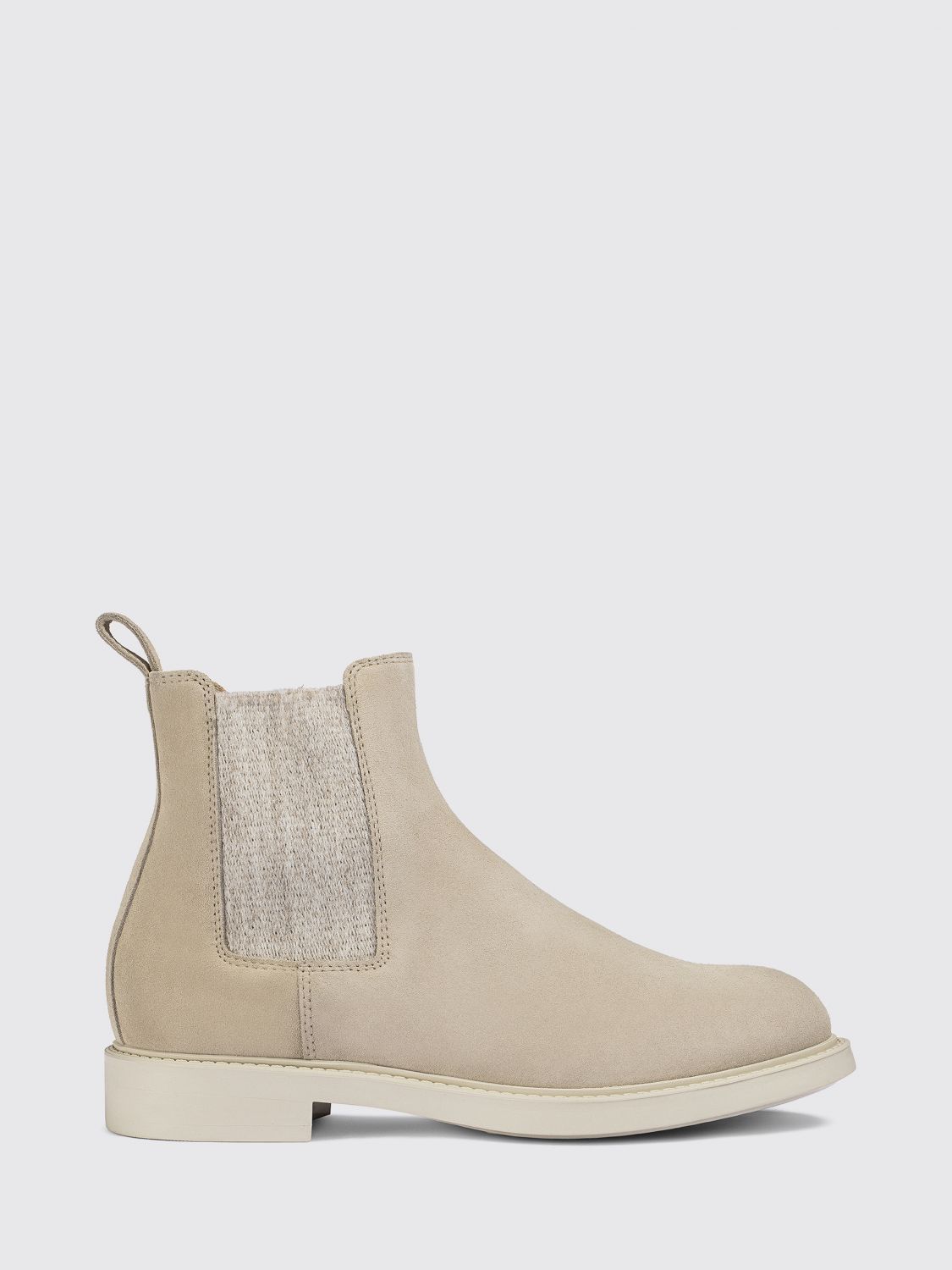 Doucal's Suede Chelsea Boots with Rubber Sole