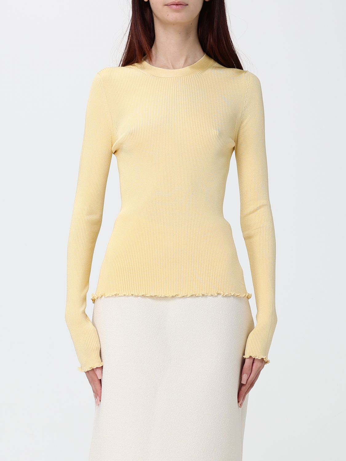 ALAÏA Pullover Damen Farbe Gelb